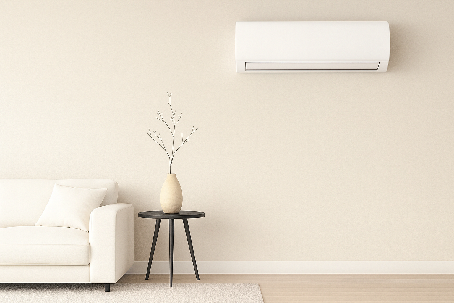 Split system air conditioning installation in a Sydney home